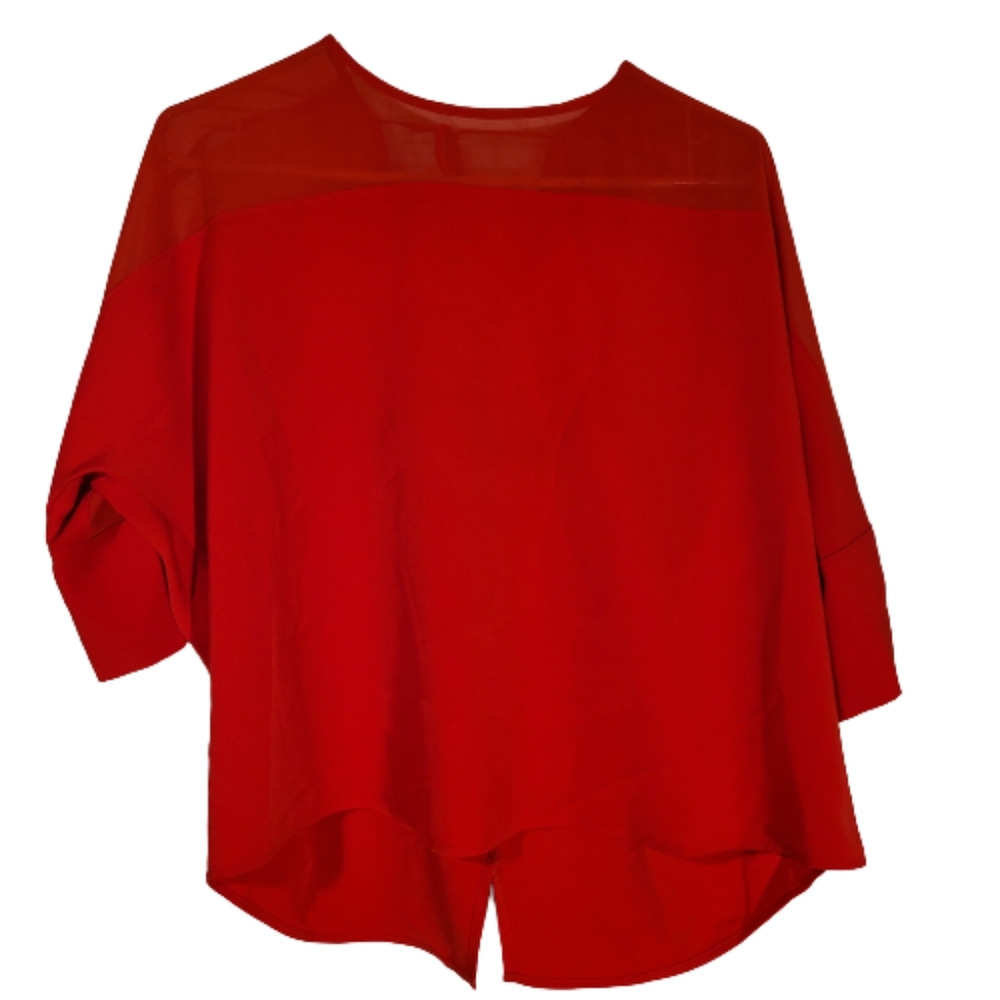 Express red blouse